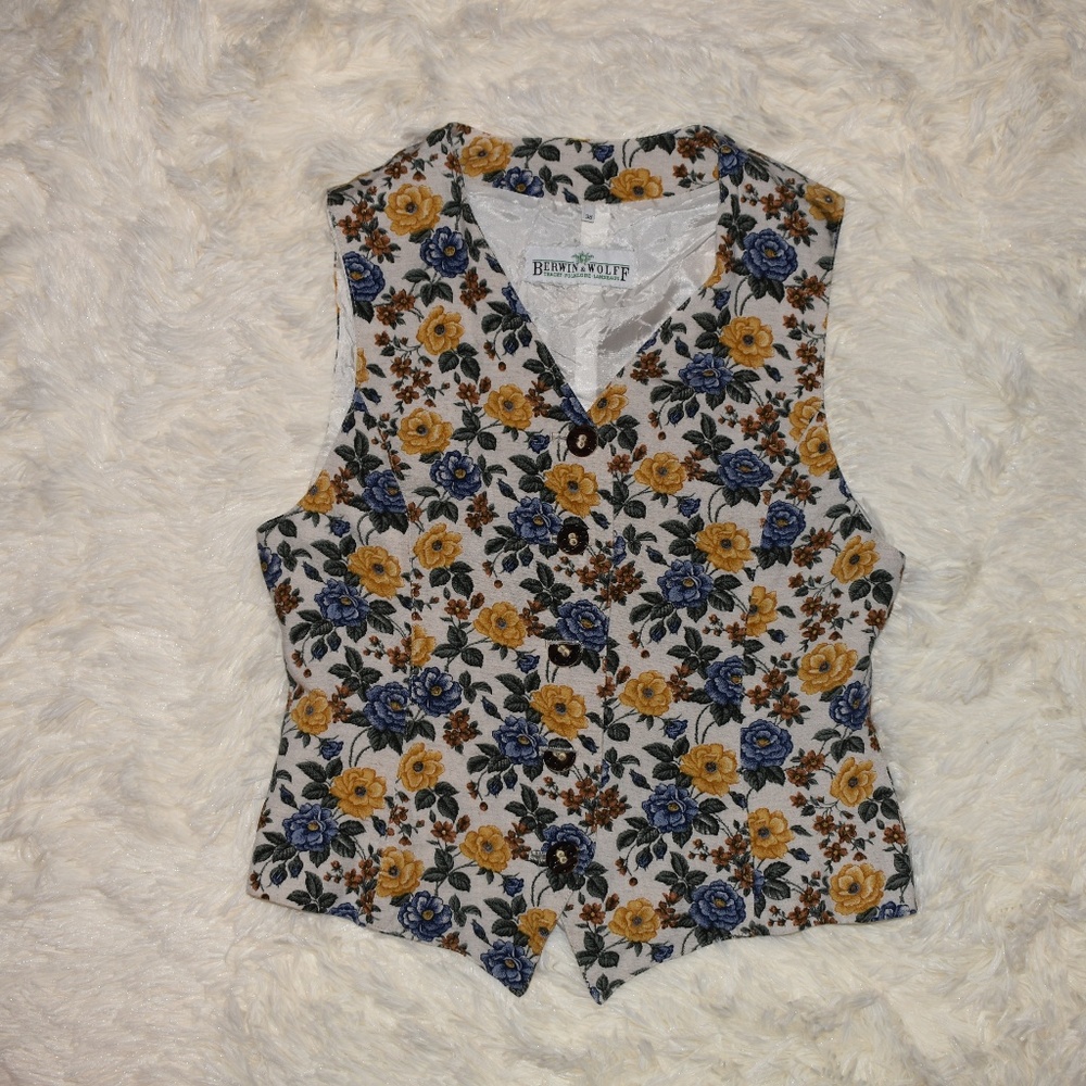 Vintage Flower Vest